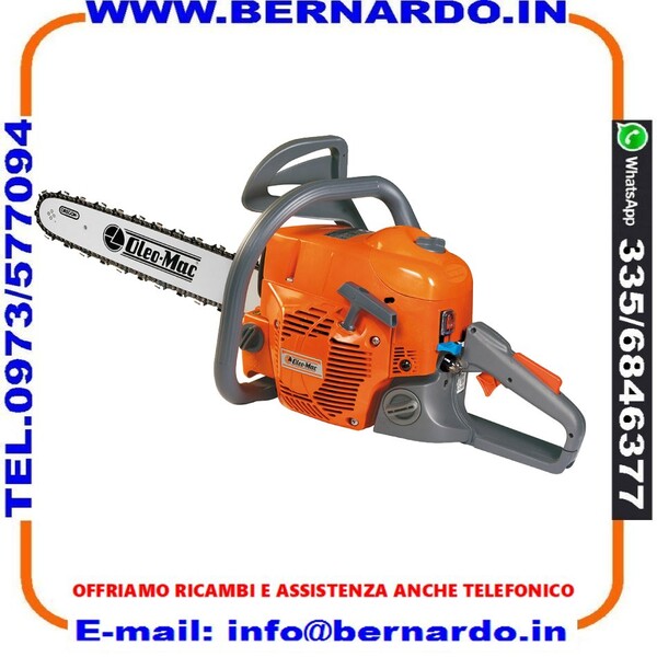 MOTOSEGA OLEO MAC GS520 Cilindrata: 3,4 HP - 2,5 kW/51,7 cm³ Lama 46cm 325