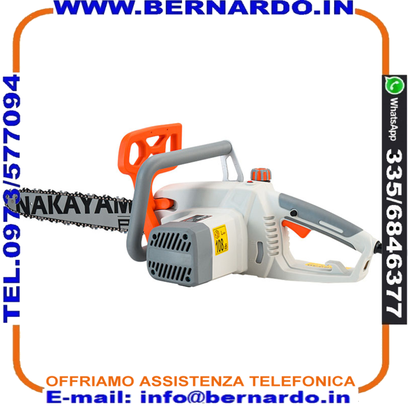 Codice: 034322 Motosega Elettrica NAKAYAMA Pro EC2350 2400W 450mm. barra cm: 45